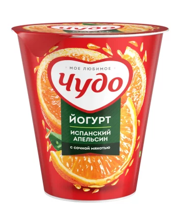 БЗМЖ Йогурт Чудо апельсин 2,5% 290г ст