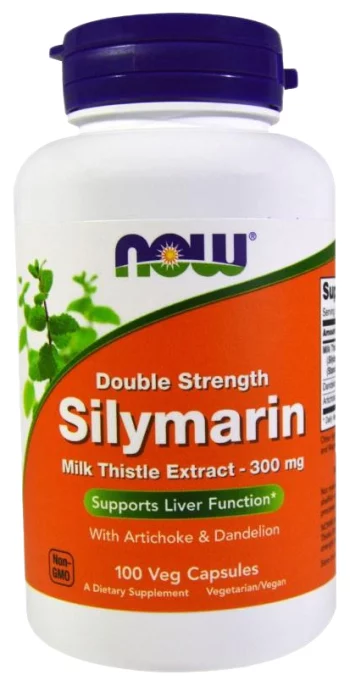 Для печени NOW Silymarin Milk Thisle 300 мг 100 капсул(Silymarin Milk Thisle)