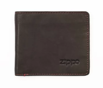 Портмоне Zippo, цвет коричневый, натуральная кожа, 11×1,2×10 см(2005116)