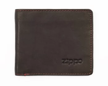 Портмоне Zippo, цвет коричневый, натуральная кожа, 11×1,5×10 см(2005118)
