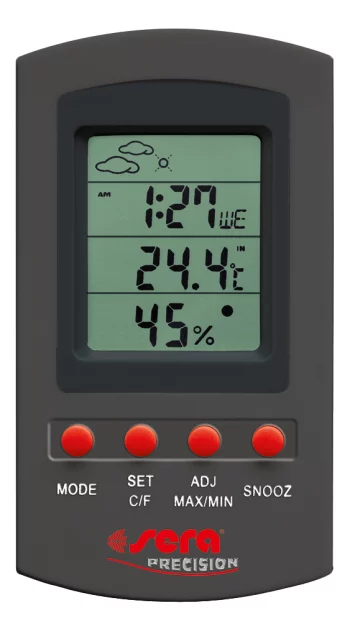 Термометр для террариума sera -50-70°C(Термометр для террариума reptil thermometer/hygrometer)