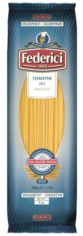 Макароны Federici Cпагетти №3 500г