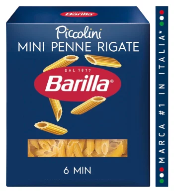 Макароны Barilla Piccolini Mini Penne Rigate 450г