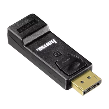 Переходник аудио-видео HAMA DisplayPort (m) - HDMI (f) , GOLD черный [00054586]